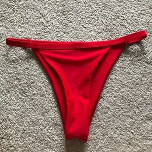 Zaful Red Cheeky Bikini Bottom